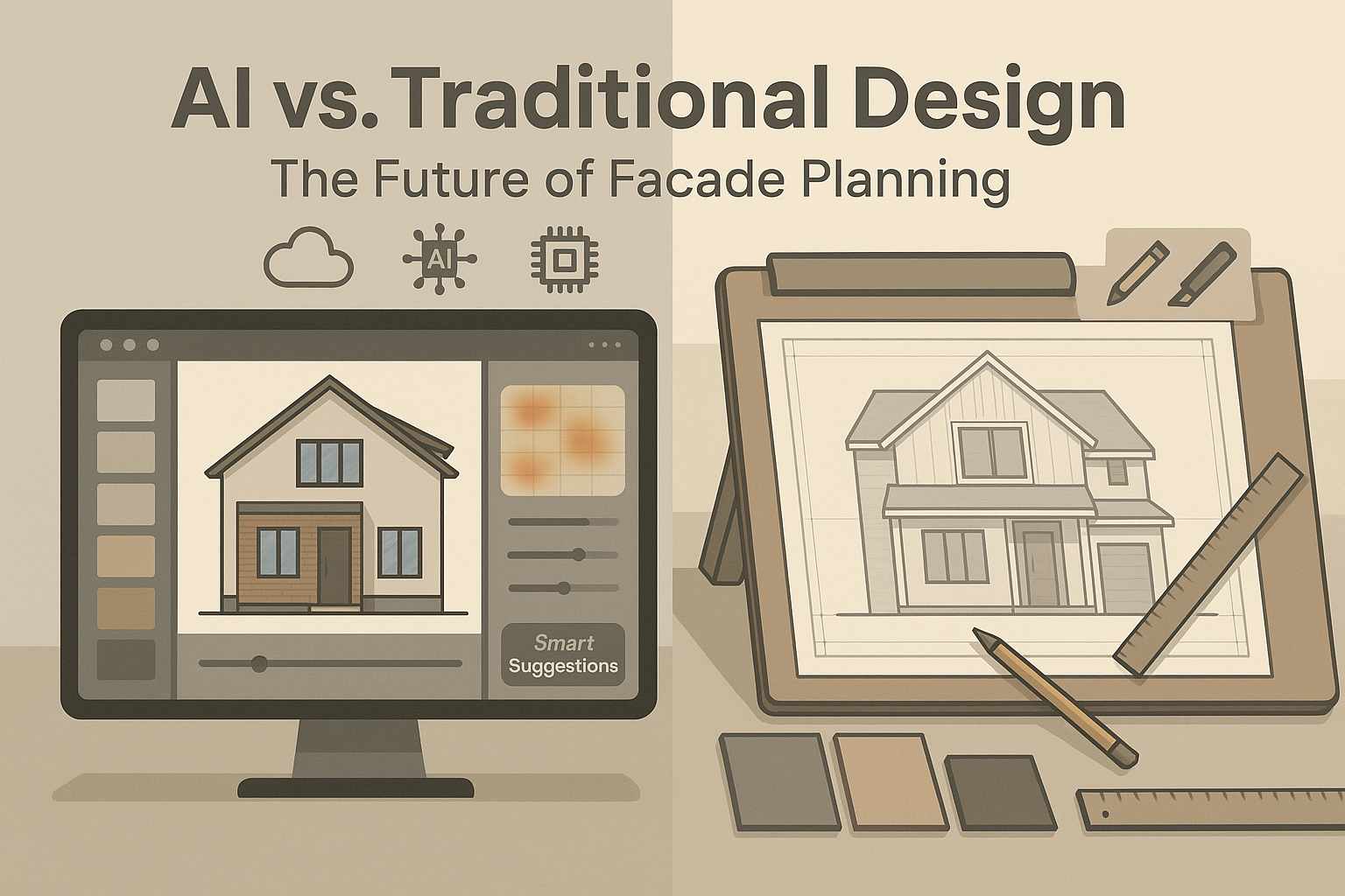 IA vs Design traditionnel : l'avenir de la planification de façade