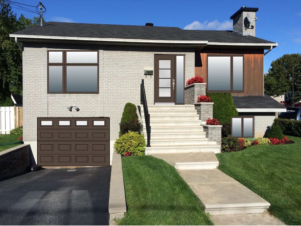 Facade editor design with user-selected materials and colors