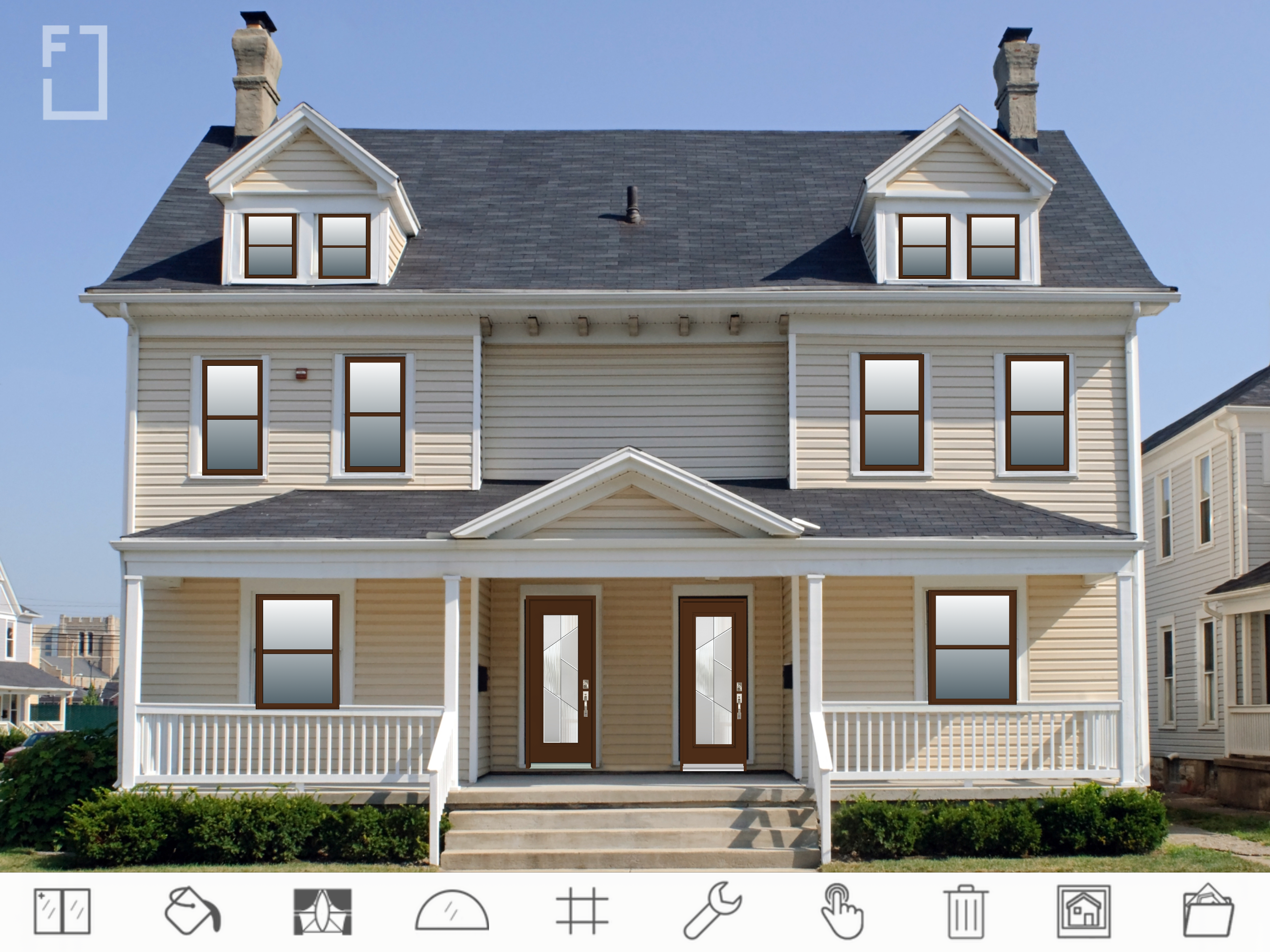 Aperçu de l'application iPad Façade
